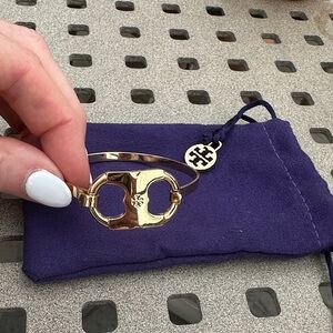 Tory Burch Gold Logo Bangle